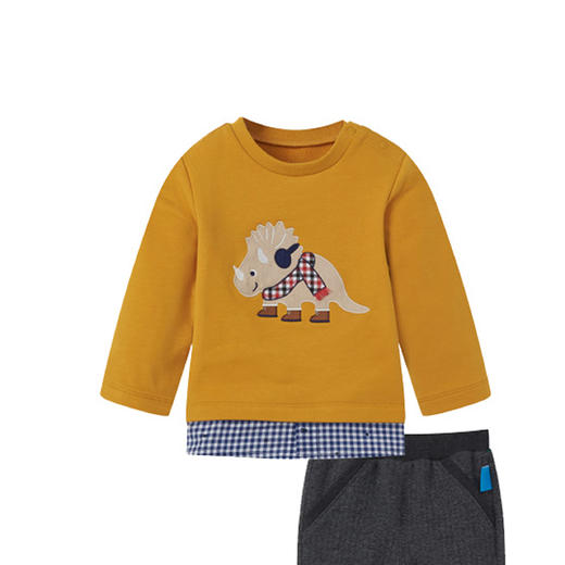 丽婴房-童衣类（秋）E1套装3_鹅黄\浅黄 商品图2