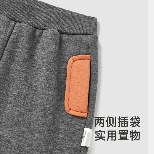 【商场同款】英氏儿童裤子秋季加绒长裤休闲裤男童运动裤新款 商品图4