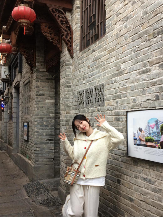 巴宝莉格纹水桶斜挎单肩包（CB） 商品图0