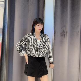 N1背心配翻领长袖衬衫假2件40810（黑） 秋季 143010970321