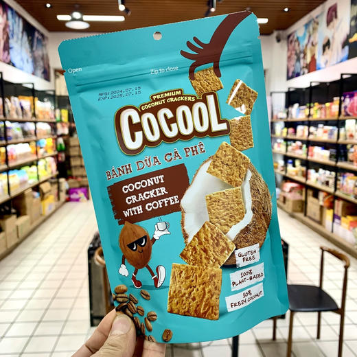 越南椰子饼干咖啡味80g 商品图0
