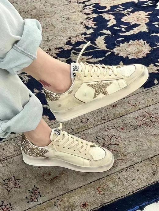 Golden Goose Stardan 圆头系带 低帮 板鞋 女款 浅褐色 版鞋（HC） 商品图6