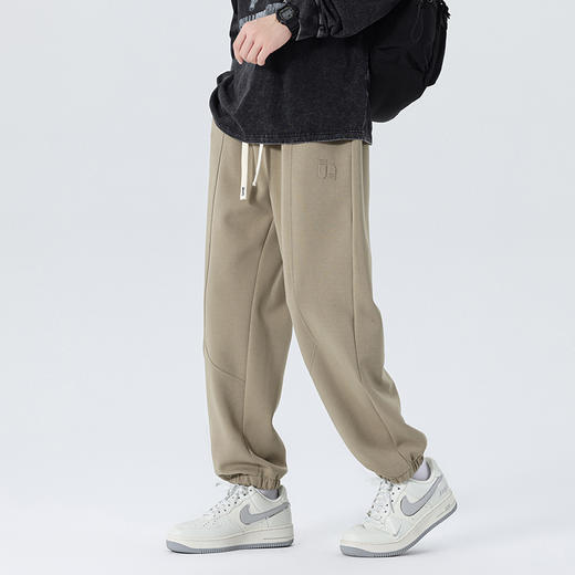 【新款DYF】大依优型大码束脚小脚运动针织休闲裤加肥加大男装舒适胖子肥佬百搭运动裤长裤 商品图2