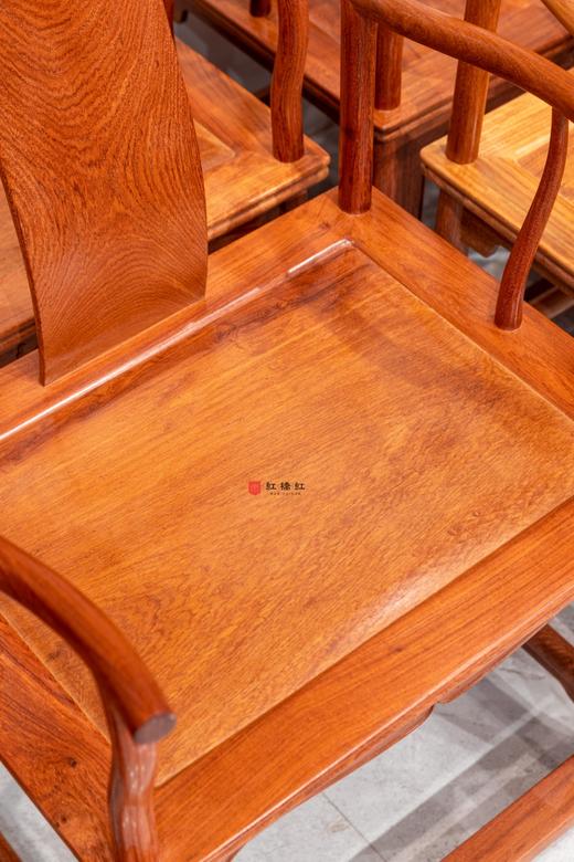红桥红  家具严选  缅甸花梨（大果紫檀）【上博四出头 官帽椅】 商品图6