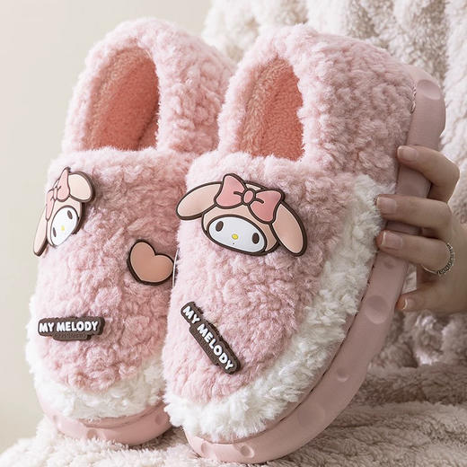 【特价19元】【24-26码】三丽鸥玉桂狗包跟棉鞋儿童棉拖冬季保暖可爱居家棉鞋棉拖鞋【WG6348】 商品图2