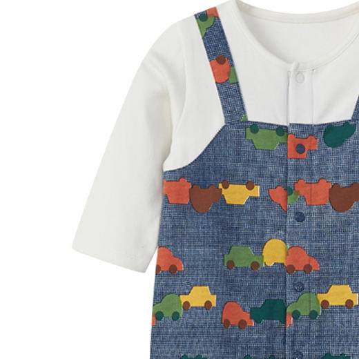 丽婴房-童衣类（秋）E1连身装\游戏裤深蓝\藏青 商品图2