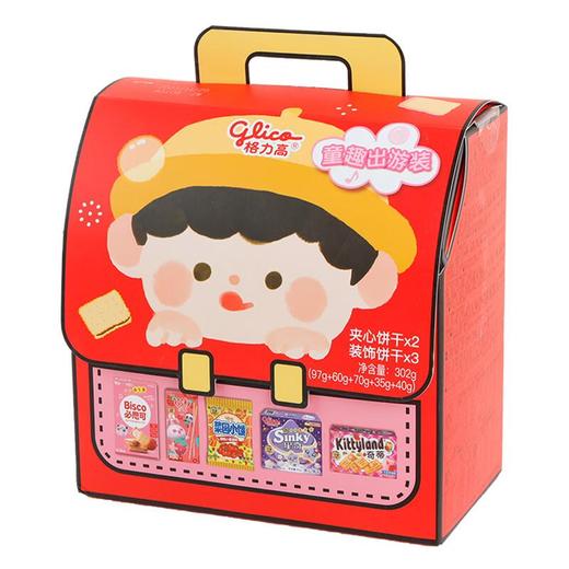 格力高童趣出游装饼干礼盒302g/盒 商品图1