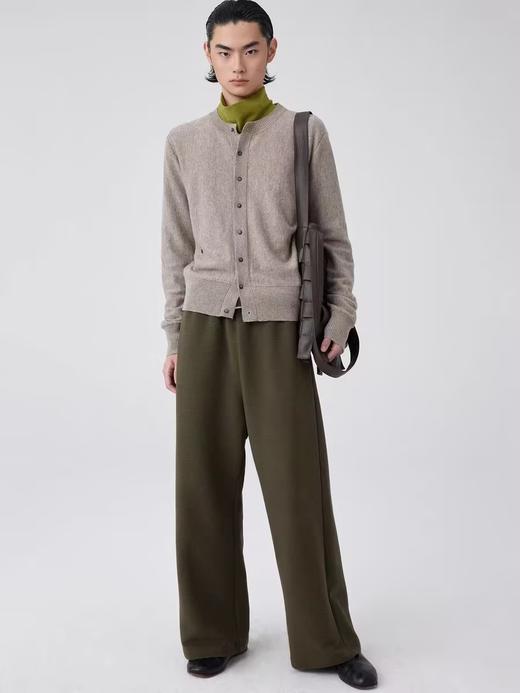 Simple Project/K24197/花边抽褶腰头针织卫裤 商品图1