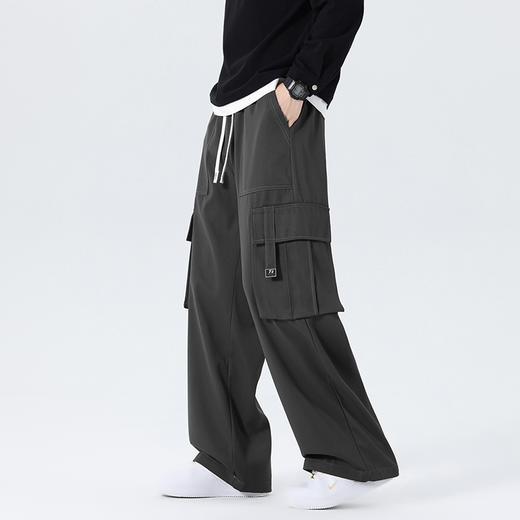 【新款DYF】大依优型大码直筒休闲裤工装裤阔腿加肥加大男装舒适胖子肥佬百搭运动裤长裤 商品图4