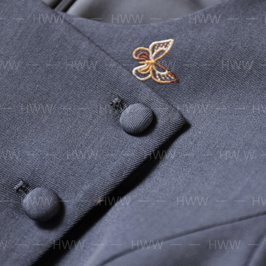 HWW轻奢设计师女装连衣裙优雅气质修身时尚收腰连衣裙DHZFF404349 商品图5