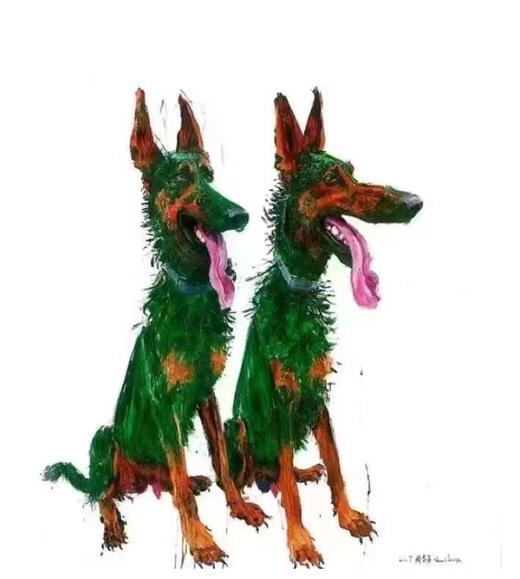 周春芽《绿狗》版画 商品图0