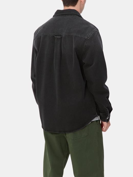 卡哈特 Wip 男士 Harvey 水洗做旧牛仔衬衫式夹克外套 Z-11969 商品图9