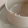 【小雏菊】S999银花朵耳钉【YXS-E4524】 商品缩略图3