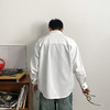 徐太浪拼接口袋长袖衬衫男春秋潮牌男装休闲日系纯色透气衬衣外套 商品缩略图3