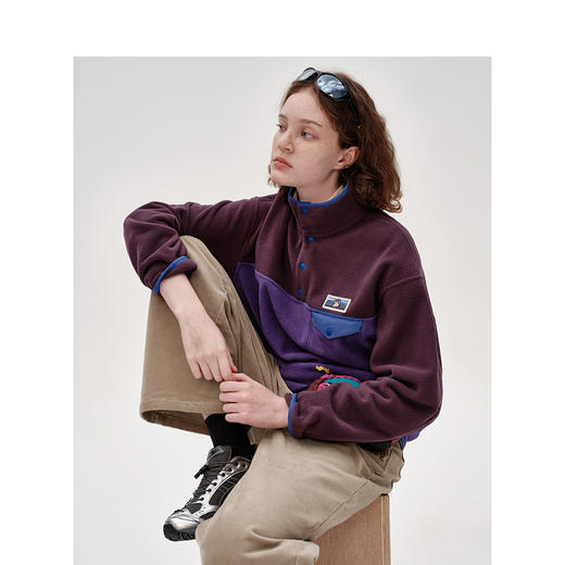 Teenie Weenie小熊撞色卫衣女冬季卫衣TTMA248T13I 商品图1