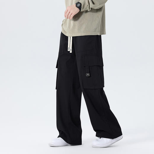 【新款DYF】大依优型大码直筒休闲裤工装裤阔腿加肥加大男装舒适胖子肥佬百搭运动裤长裤 商品图11