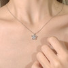 卡蒂罗/KADER 蓝星花 可展开/闭合 一饰两戴 经典五瓣花满镶锆石星星造型设计原创吊坠 闪耀银河锁骨链 七夕表白礼物 商品缩略图5