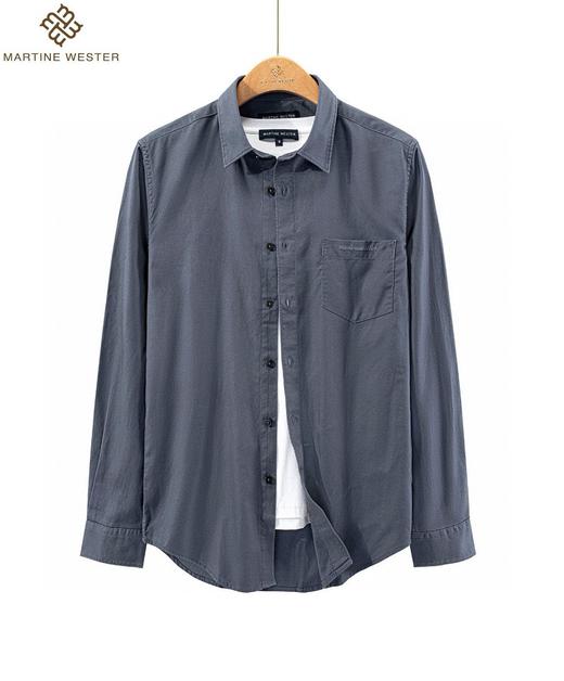 Martine Wester 男天丝面料衬衣 11043085 商品图0