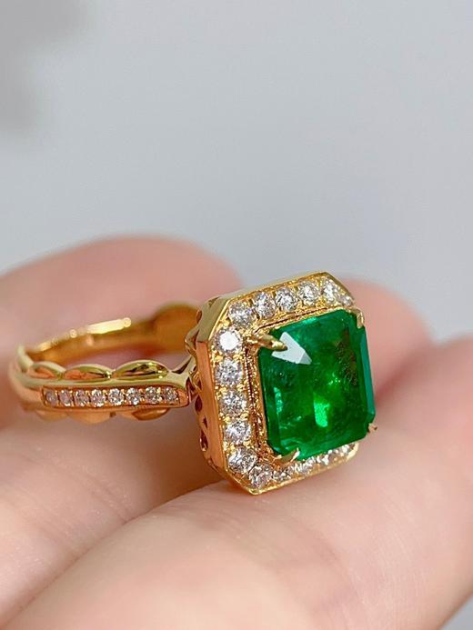 2.752克拉祖母绿戒指吊坠两用款 商品图4