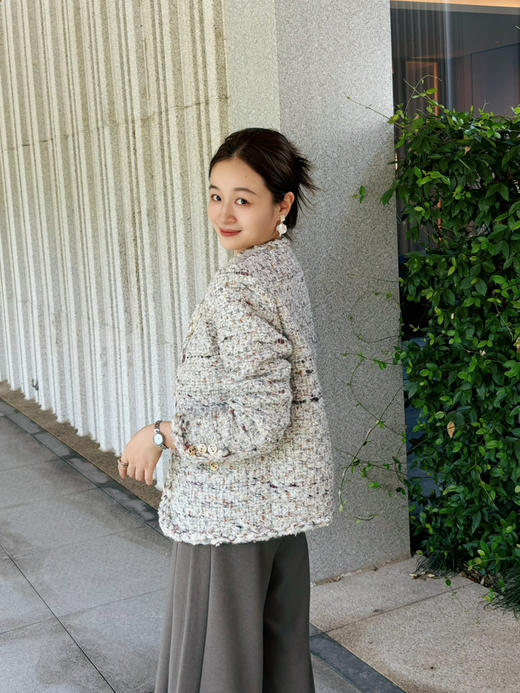 25特价🍂2409204   手工访粗花呢 外套，“紫运”“琉璃” 商品图10