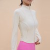 跃牌【禅语梵心】立领休闲跑步外穿瑜伽服女拉链修身运动外套高弹户外裸感健身夹克WT4061 商品缩略图2
