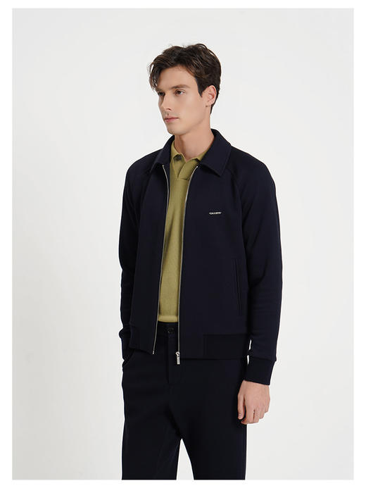 callisto乐行系列藏青色莫代尔混纺夹克 商品图3