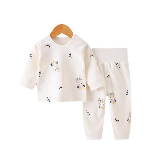 【肩开扣高腰护肚内衣套装】2024秋季新款宝宝秋衣秋裤裤婴儿衣服防着凉儿童 商品图4