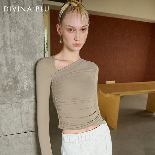 DIVINABLU都灵系列迪唯纳斜肩长袖79 商品图1