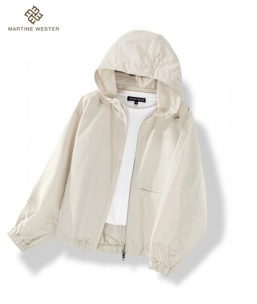 Martine Wester 女款密可柔面料松紧下摆连帽外套 11363335 商品图2