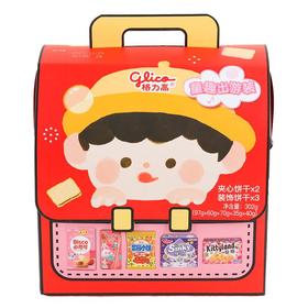 格力高童趣出游装饼干礼盒302g/盒