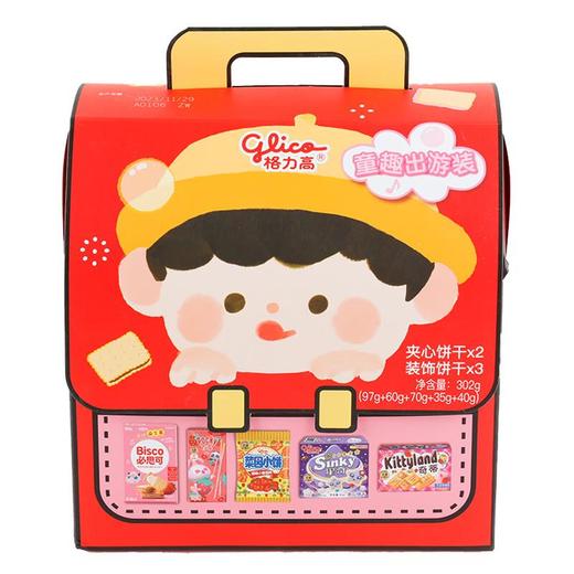格力高童趣出游装饼干礼盒302g/盒 商品图0