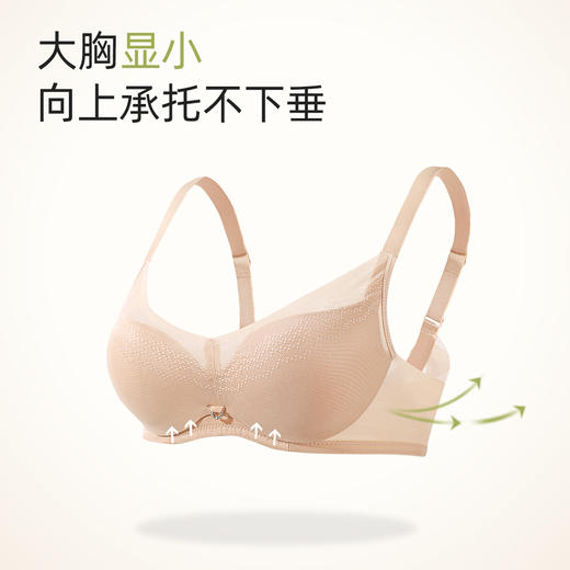 熳洁儿大胸显小文胸薄杯BC杯防下垂商场同款22701336 商品图1