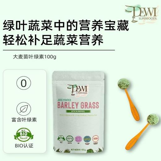 Dewi黛维大麦苗汁叶绿素粉凈化清体平衡孕宝补蔬菜营养100g 商品图0