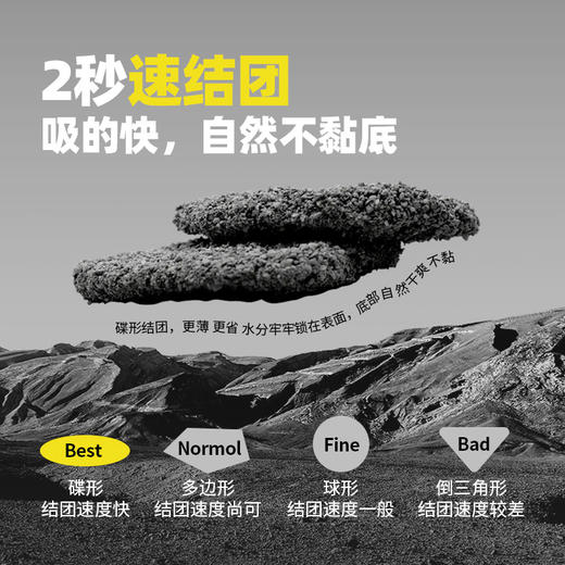 【品牌补贴拍4发5】畅享优品天然钠基原矿猫砂 5kg 2秒快速结团 强力除臭 几近无尘 商品图2