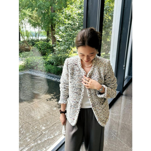 25特价🍂2409204   手工访粗花呢 外套，“紫运”“琉璃” 商品图1