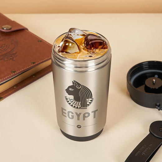大英博物馆 埃及系列巴斯特便携显温咖啡保温杯 商品图2
