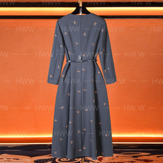HWW轻奢设计师女装连衣裙优雅气质修身时尚收腰连衣裙DHZFF404349 商品图2