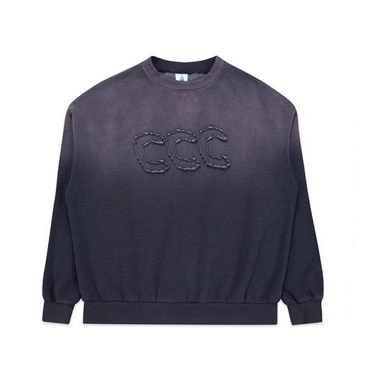 CryingCenter 初秋卫衣 像素C logo做旧贴布重洗水卫衣 哭喊中心 商品图4