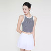 跃牌【禅语梵心】罗纹瑜伽背心女双肩带运动内衣条纹内搭小吊带美背健身文胸WX2885 商品缩略图1
