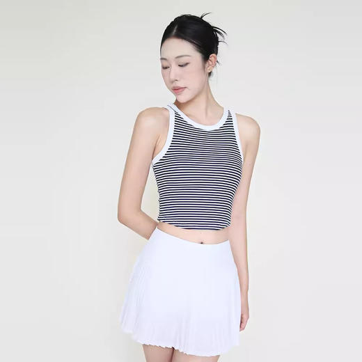 跃牌【禅语梵心】罗纹瑜伽背心女双肩带运动内衣条纹内搭小吊带美背健身文胸WX2885 商品图1