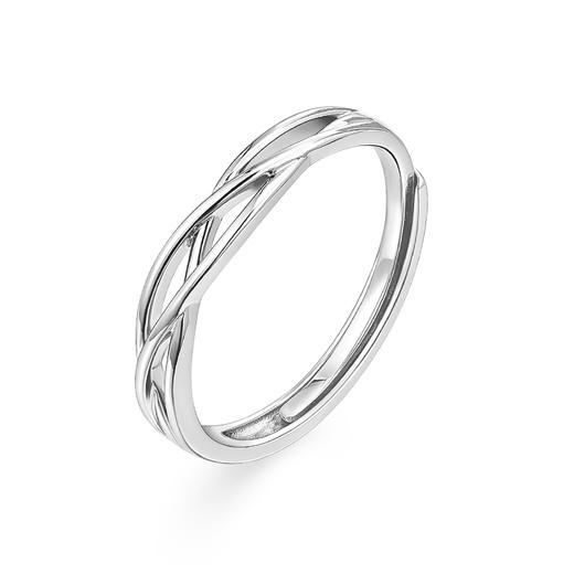 卡蒂罗/KADER 青丝白雪 钟爱久久 藤萝绮梦情侣对戒 小众简约百搭小清新开口可调节对戒 925银送 女友 表白送礼 礼物 商品图3