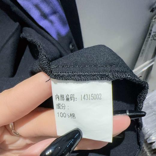 N1翻领单口袋字母长袖衬衫40820（黑） 秋季 143150020321 商品图5