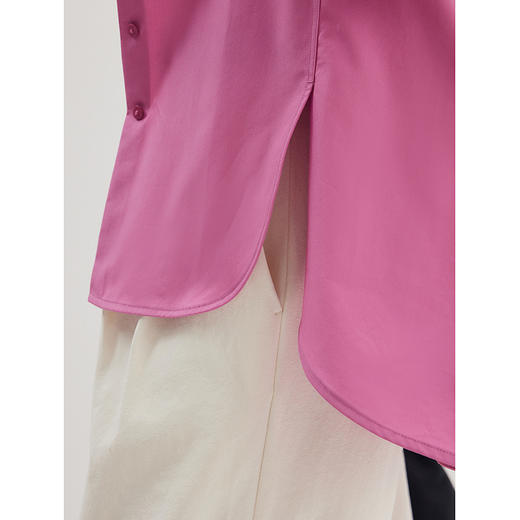 棉仓357604002-弧摆结构男友风衬衫 商品图3