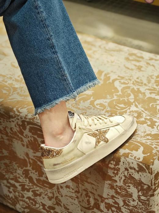 Golden Goose Stardan 圆头系带 低帮 板鞋 女款 浅褐色 版鞋（HC） 商品图2