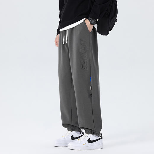 【新款DYF】大依优型大码束脚小脚运动针织休闲裤加肥加大男装舒适胖子肥佬百搭运动裤长裤 商品图7