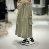 MZ橡筋抽绳双口袋长半裙40801（绿） 秋季 143020590321 商品缩略图2