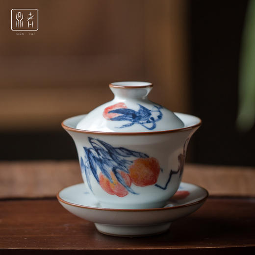 问鼎鼎者青花明澈盖碗（缺货） 商品图3