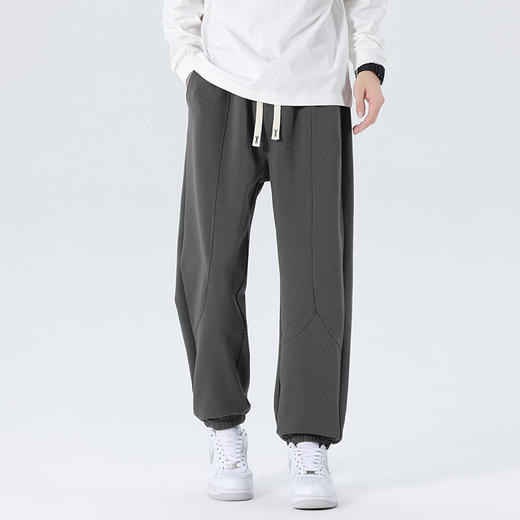 【新款DYF】大依优型大码束脚小脚运动针织休闲裤加肥加大男装舒适胖子肥佬百搭运动裤长裤 商品图3