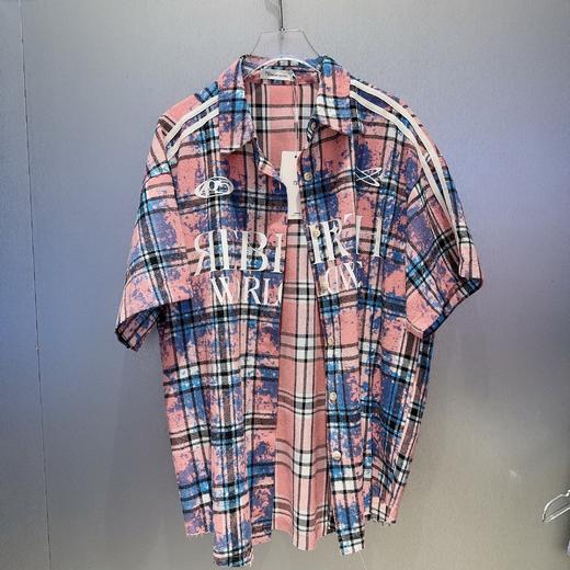 N1织带格纹字母印花短袖衬衫40730（粉） 秋季 143011000321 商品图3