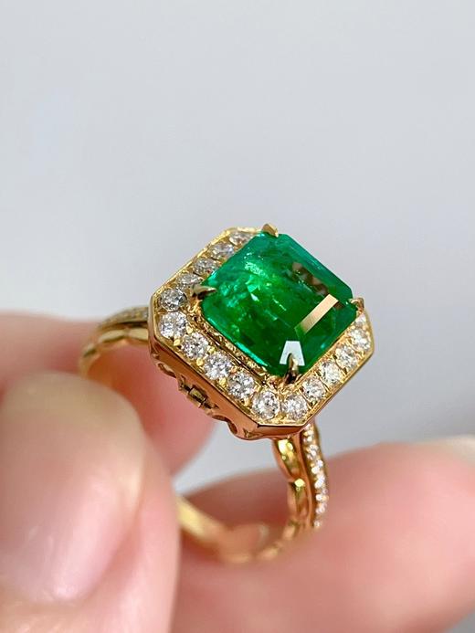 2.752克拉祖母绿戒指吊坠两用款 商品图2